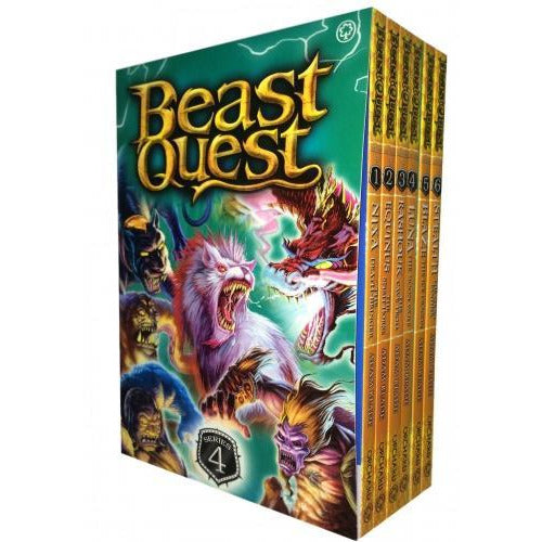 Beast Quest Series 4 - 6 Books Collection Set By Adam Blade - books 4 people