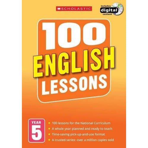 100 English Lessons Year 5 - 2014 National Curriculum Plan And Teach Book Study Guide - books 4 people