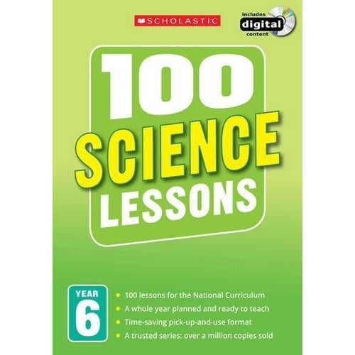 ["100 Science", "100 Science Lessons Year 6", "100 Science Lessons Year 6 book", "9781407127705", "Childrens Educational", "cl0-VIR", "National Curriculum", "New Curriculum", "Scholastic", "Science", "Science Study Guide", "Study Guide"]