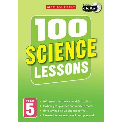["100 Science", "100 Science Lessons Year 5", "9781407127699", "Childrens Educational", "cl0-SNG", "National Curriculum", "New Curriculum", "Scholastic", "Science", "Science Lessons", "Science Lessons guide book", "Study Guide"]