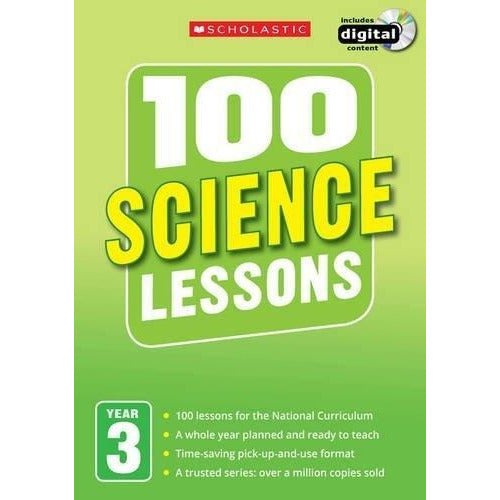 ["100 Science", "100 Science Lessons Year 3", "9781407127675", "Childrens Educational", "cl0-SNG", "National Curriculum", "New Curriculum", "Scholastic", "Science", "Science guide book", "Science handbook", "Science Study Guide", "Science workbook", "Science year 3 book", "Study Guide"]