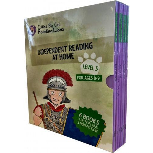 Big Cat Reading Lions Level 5 Independent Reading At Home 6 Books Collection Box Set - books 4 people