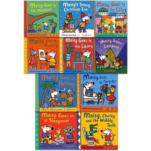 Maisy Mouse First Experiences 10 Books Collection Set In A Zip Lock Bag By Lucy Cousins - books 4 people