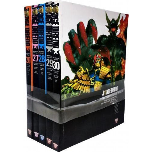 Judge Dredd Complete Case Files Volume 26-30 Collection 5 Books Set Series 6 By John Wagner - books 4 people