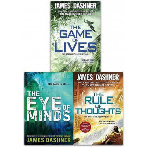 ["9789526530765", "Adult Fiction (Top Authors)", "cl0-VIR", "James Dashner", "James Dashner Book Collection", "James Dashner Book Collection Set", "James Dashner Books", "James Dashner Collection", "James Dashner The Mortality Doctrine collection", "The Eye of Minds", "The Game of Lives", "The Mortality Doctrine Book Collection", "The Mortality Doctrine Book Collection Set", "The Mortality Doctrine Books", "The Mortality Doctrine Collection", "The Rule of Thoughts", "young adults"]