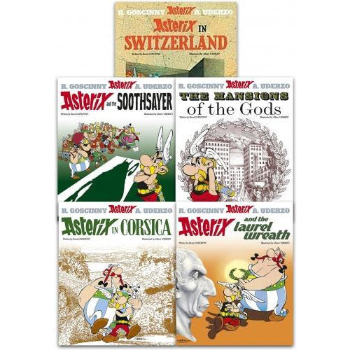 ["9789526530888", "Albert Uderzo", "Asterix", "Asterix and the Laurel Wreath", "Asterix and the Soothsayer", "Asterix books", "Asterix books Set", "Asterix Collection", "Asterix Complete Collection", "Asterix in Corsica", "Asterix in Switzerland", "asterix omnibus", "Childrens Comic books", "cl0-VIR", "Comics and Graphic Novels", "junior books", "Rene Goscinny", "The Asterix Series", "The Mansions of The Gods", "young teen"]