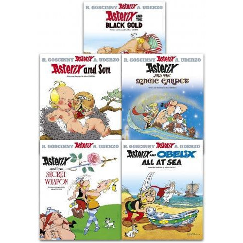 ["9789526530901", "Albert Uderzo", "Asterix", "Asterix and Obelix All at Sea", "Asterix and Son", "Asterix and the Black Gold", "Asterix and the Magic Carpet", "Asterix and the Secret Weapon", "Asterix books", "Asterix books Set", "Asterix Collection", "Asterix Complete Collection", "asterix omnibus", "Childrens Comic books", "cl0-VIR", "Comics and Graphic Novels", "junior books", "Rene Goscinny", "The Asterix Series", "young teen"]