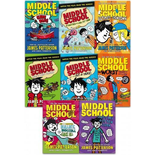 ["9789526531120", "and Snake Hill", "Broccoli", "Childrens Books (7-11)", "cl0-PTR", "Dog Best Friend", "Dogs Best Friend", "Fat Liar", "Get Me Out of Here", "How I Survived Bullies", "james patterson", "james patterson books", "james patterson collection", "james patterson middle school madness", "Just My Rotten Luck", "middle school", "middle school books james patterson", "Middle School How I Survived Bullies Broccoli Shake Hill", "Middle School Save Rafe", "middle school series", "Middle School The Worst Years of My Life", "Middle School Ultimate Showdown", "My Brother Is a Big", "My Brother is a Big Fat Liar", "Save Rafe", "The Worst Years of My Life", "Ultimate Showdown", "young teen"]