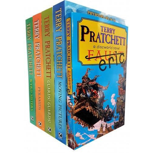 Discworld Novel Series 2 Terry Pratchett Collection 5 Books Set Book 6-10 - books 4 people