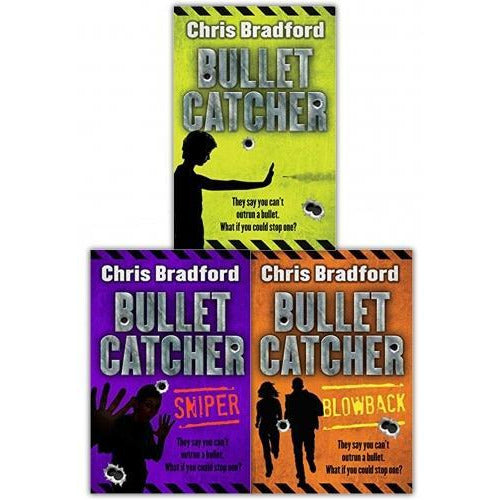 Chris Bradford Bullet Catcher Series 3 Books Collection Set - Bulletcatcher Blowback Sniper - books 4 people
