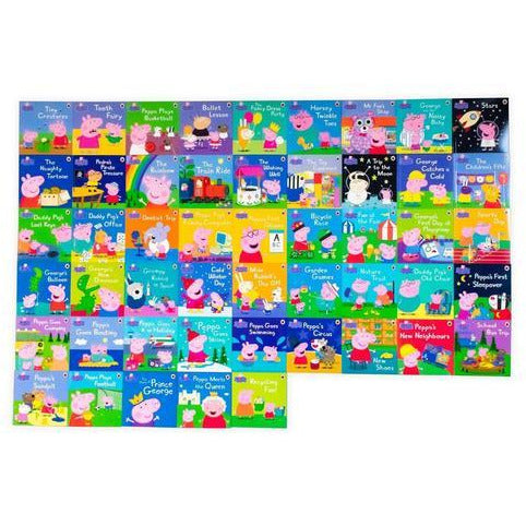 ["9789526533384", "Books Based on Tv Shows", "Childrens Book", "Childrens Books (3-5)", "cl0-PTR", "Daddy Pig", "George", "Infants", "Mummy Pig", "Peppa Pig", "Peppa pig 50 Books Set Collection", "Peppa Pig Books Set", "Peppa Pig Box Set", "Peppa Pig film", "Peppa Pig Ultimate Collection"]