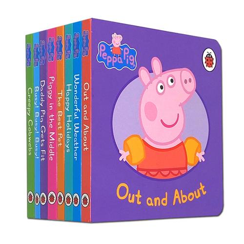 ["peppa books", "peppa pig board book", "peppa pig book collection", "peppa pig book set", "peppa pig books", "peppa pig childrens books", "peppa pig little library", "peppa pig mini books", "peppa pig story books"]