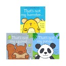 Usborne Thats Not My Animals 3 Books Collection Set Pack Panda Squirrel Hamster Touchy-feely Board Books