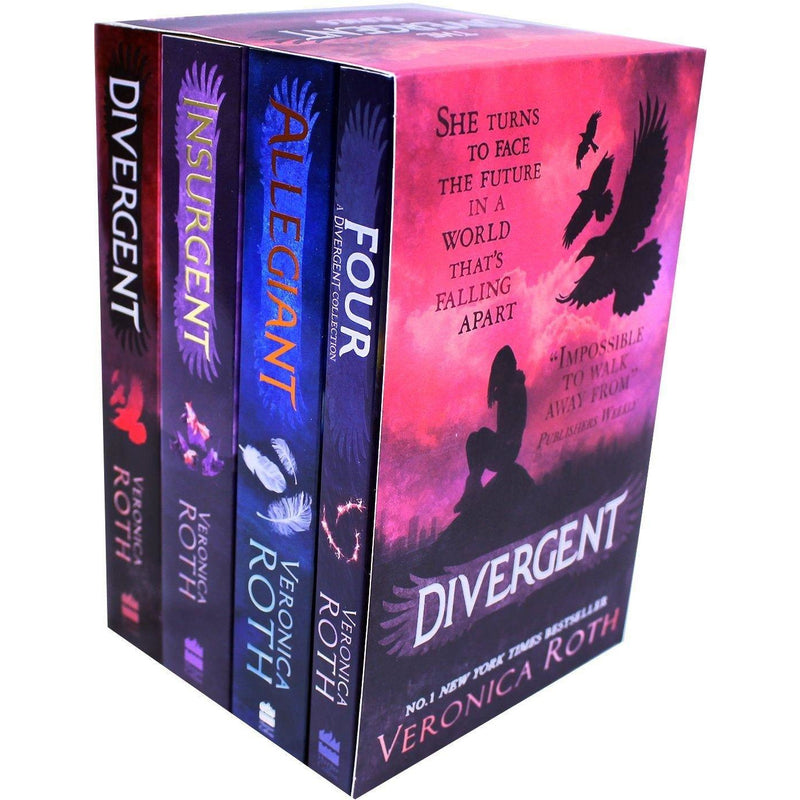 ["9780008175504", "Allegiant", "Children Books (14-16)", "cl0-PTR", "divergent", "divergent books set", "divergent box set", "divergent series", "divergent series box set", "divergent trilogy books", "Four  A Divergent Collection", "Insurgent", "Veronica Roth", "veronica roth divergent series", "young adults"]